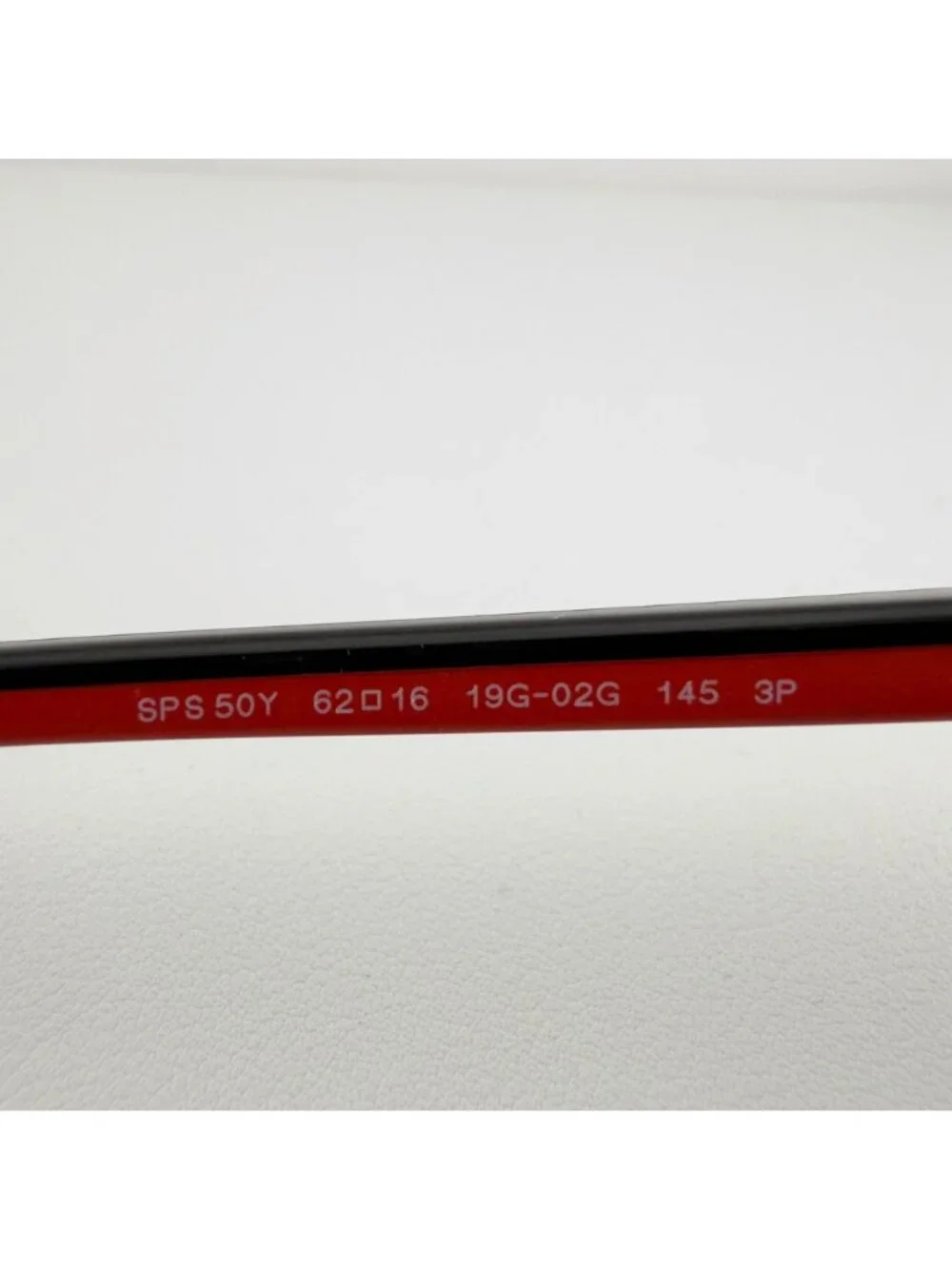 Prada SPS50YS 19G 02G Sunglasses Black Red Aviator 62 16 145 3P READ